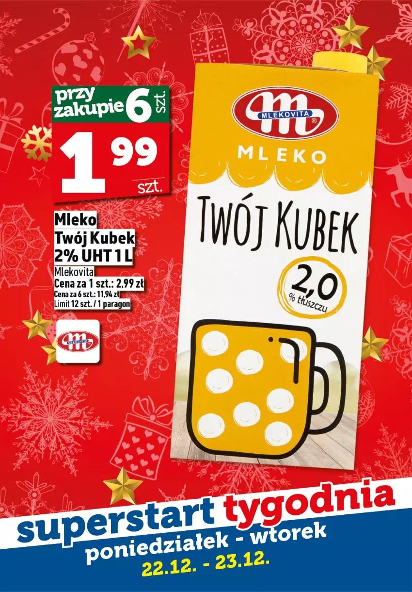 Gazetka promocyjna Topaz - Gazetka - ważna 21.12 do 23.12.2025 - strona 6 - produkty: Mleko, Mlekovita