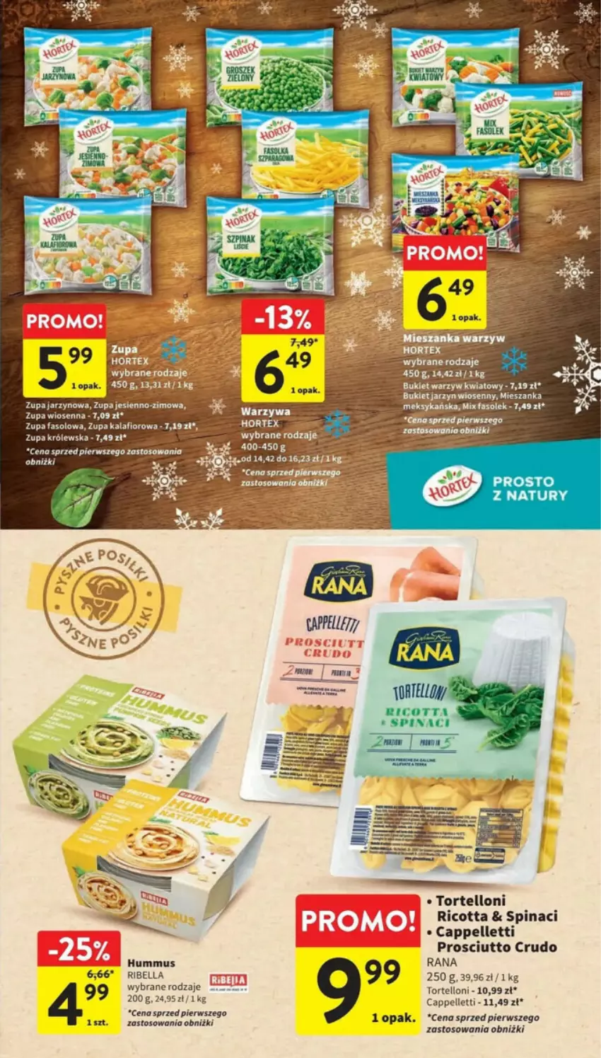 Gazetka promocyjna Intermarche - ważna 11.01 do 17.01.2024 - strona 11 - produkty: Bell, Bella, Bukiet, Bukiet warzyw, Fa, Hummus, Kalafior, Mus, Pellet, Prosciutto, Ricotta, Tortelloni, Zupa, Zupa kalafiorowa