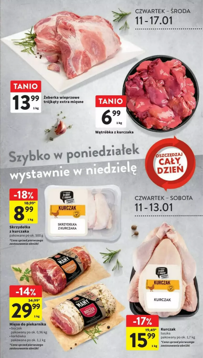 Gazetka promocyjna Intermarche - ważna 11.01 do 17.01.2024 - strona 7 - produkty: Kurczak, Mięso, Piekarnik, Rura, Skrzydełka z kurczaka, Tusz