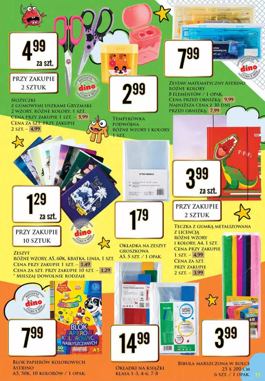 Gazetka promocyjna Dino - Katalog szkoła - 2024 - ważna 29.07 do 10.08.2024 - strona 11 - produkty: Mars, Papier