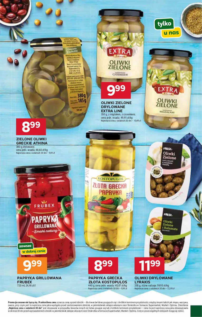 Gazetka promocyjna Stokrotka - Supermarket - ważna 14.05 do 20.05.2026 - strona 25 - produkty: Grill, Mięso, Oliwki, Oliwki zielone, Optima, Owoce, Papryka, Papryka grillowana, Top, Warzywa