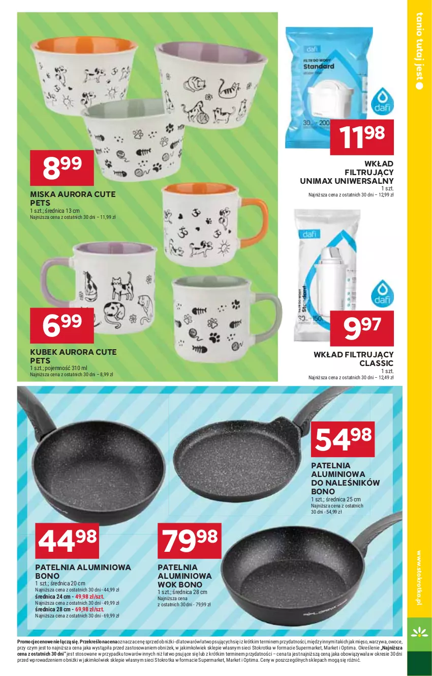 Gazetka promocyjna Stokrotka - Supermarket - ważna 14.05 do 20.05.2026 - strona 40 - produkty: Kubek, Mięso, Miska, Optima, Owoce, Patelnia, Warzywa, Wkład filtrujący