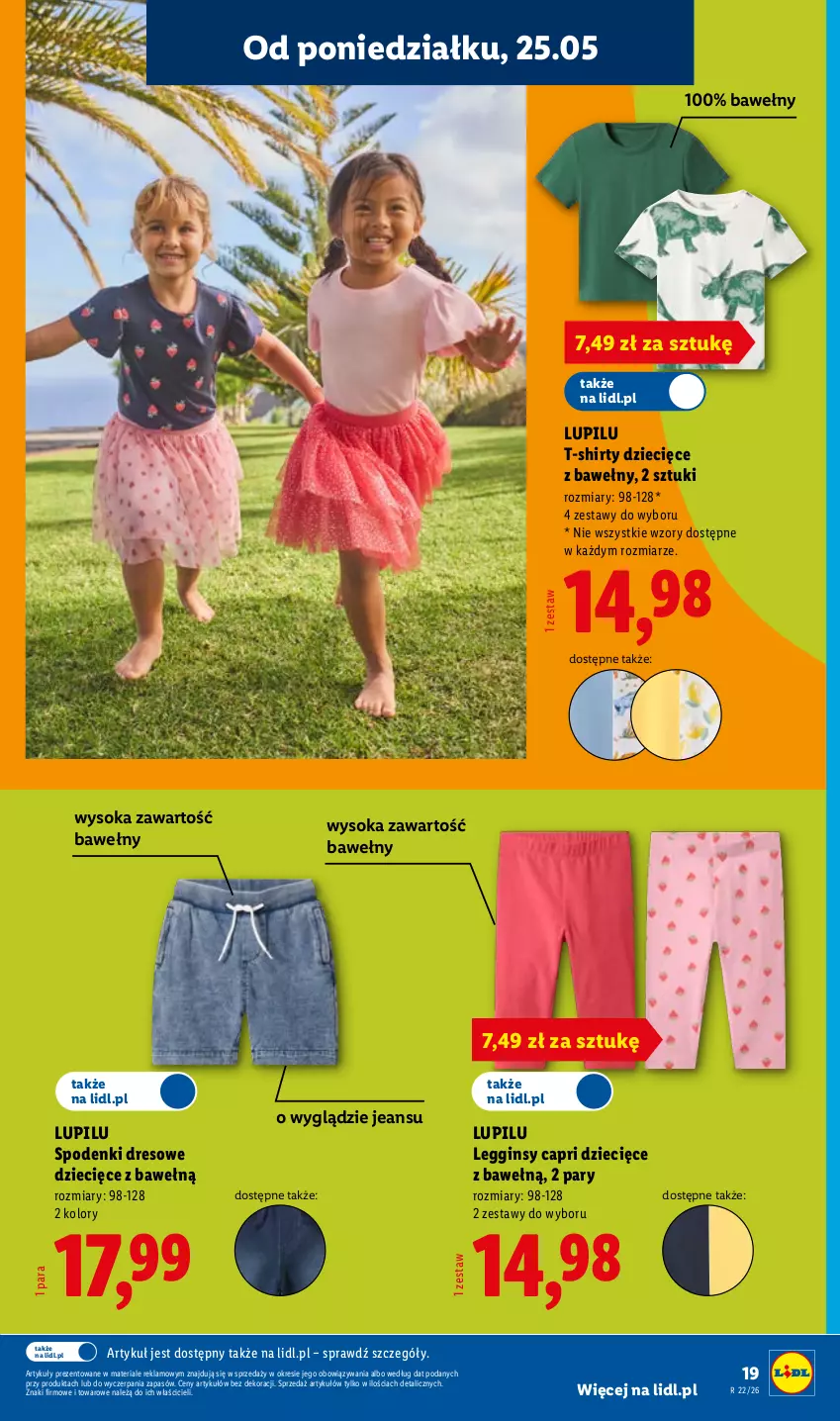Gazetka promocyjna Lidl - Katalog ważny od 25.05 - ważna 25.05 do 30.05.2026 - strona 23 - produkty: Dres, Dzieci, Gin, Legginsy, Sok, T-shirt