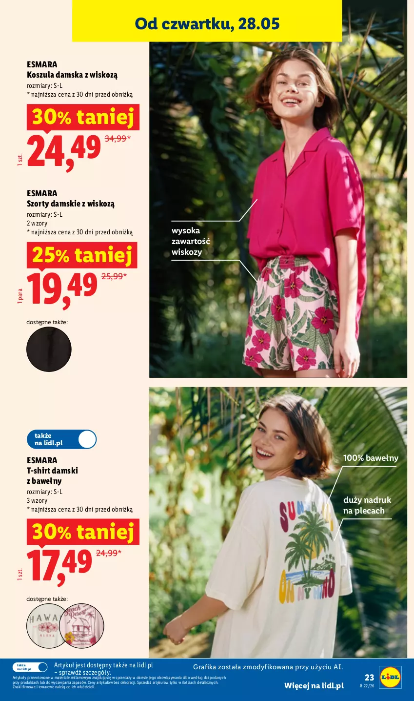 Gazetka promocyjna Lidl - Katalog ważny od 25.05 - ważna 25.05 do 30.05.2026 - strona 27 - produkty: Gra, Grafika, Kosz, Koszula, Sok, Szorty, T-shirt