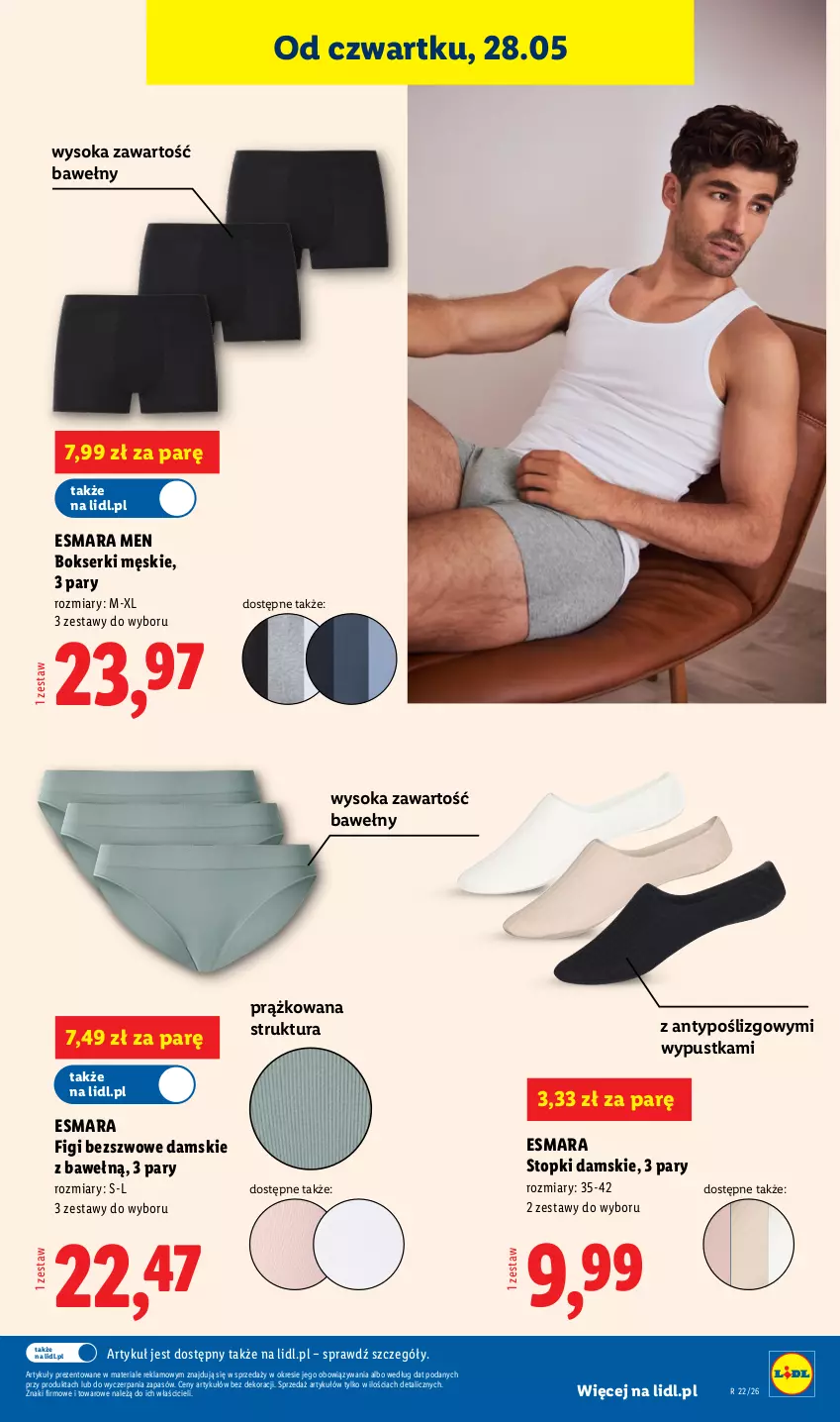 Gazetka promocyjna Lidl - Katalog ważny od 25.05 - ważna 25.05 do 30.05.2026 - strona 33 - produkty: Bokserki, Figi, Ser, Sok, Top