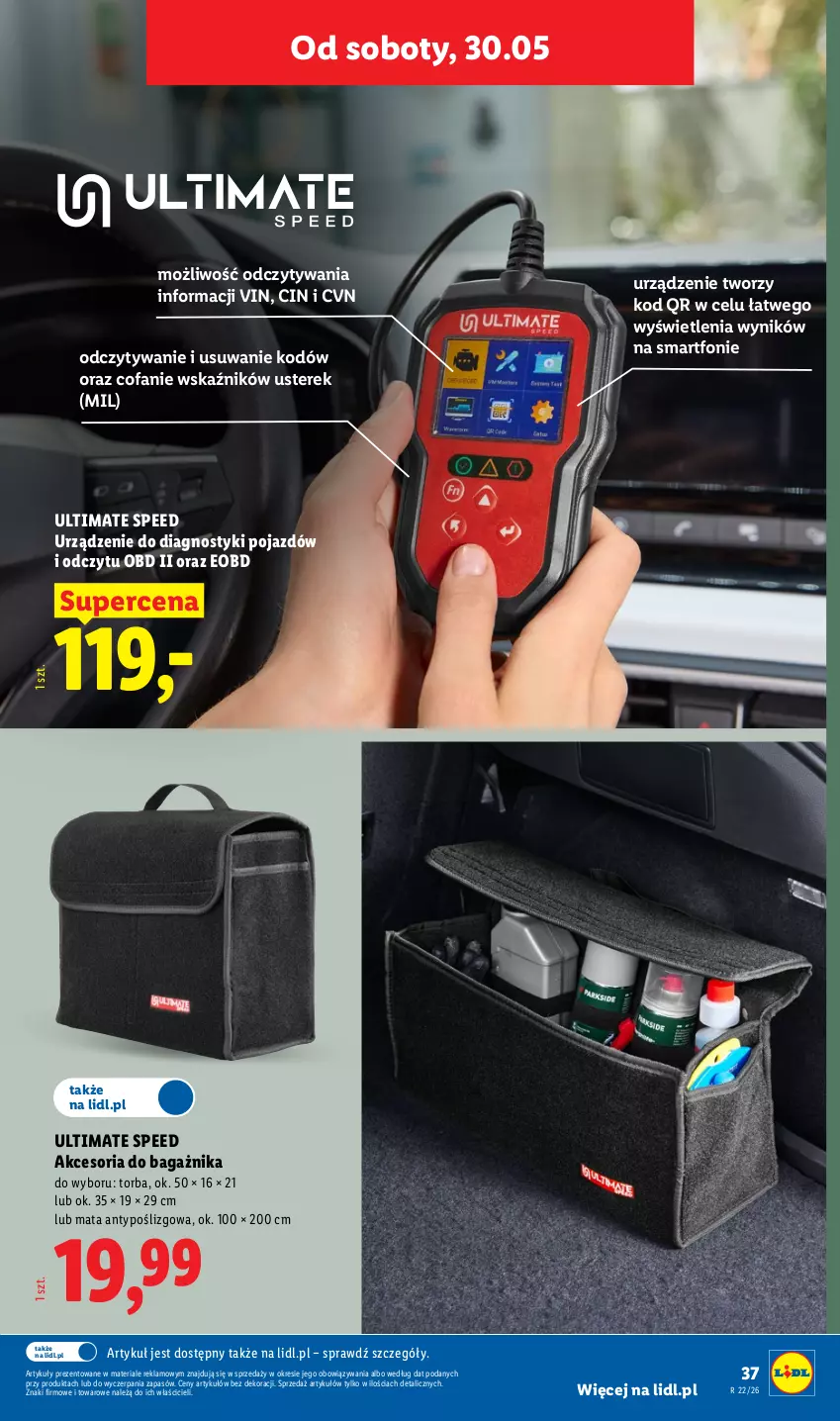 Gazetka promocyjna Lidl - Katalog ważny od 25.05 - ważna 25.05 do 30.05.2026 - strona 47 - produkty: Fa, O Bag, Pojazd, Smartfon, Torba