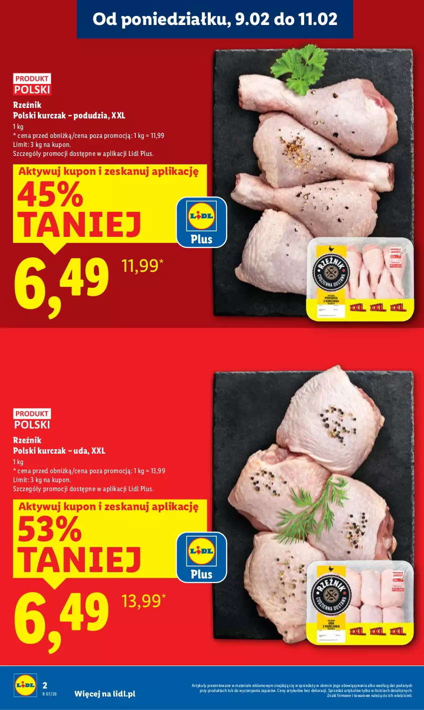 Gazetka promocyjna Lidl - GAZETKA - ważna 09.02 do 11.02.2026 - strona 2 - produkty: Kurczak