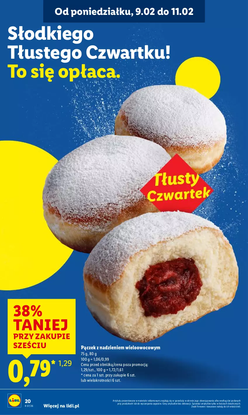 Gazetka promocyjna Lidl - GAZETKA - ważna 09.02 do 11.02.2026 - strona 20 - produkty: Pączek