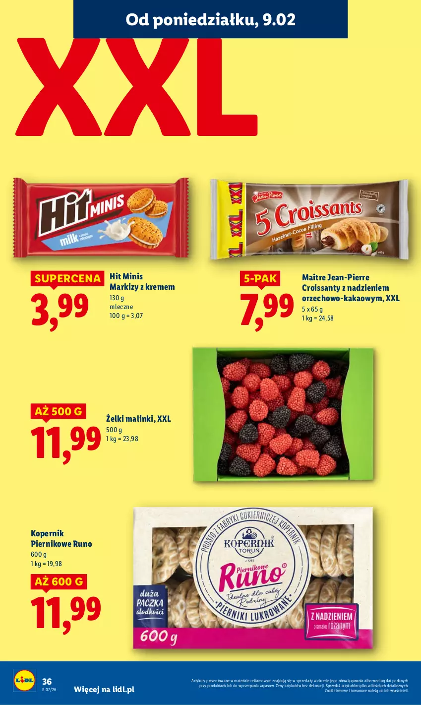 Gazetka promocyjna Lidl - GAZETKA - ważna 09.02 do 11.02.2026 - strona 36 - produkty: Croissant, Kakao, Piernik