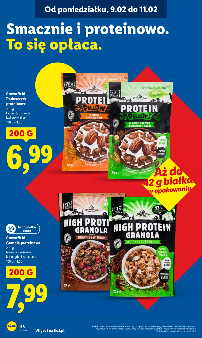 Gazetka promocyjna Lidl - GAZETKA - ważna 09.02 do 11.02.2026 - strona 58 - produkty: Brownie, Czekolada, Gra, Granola, Kakao