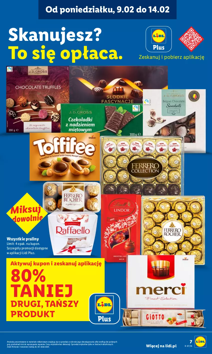 Gazetka promocyjna Lidl - GAZETKA - ważna 09.02 do 11.02.2026 - strona 7 - produkty: Praliny
