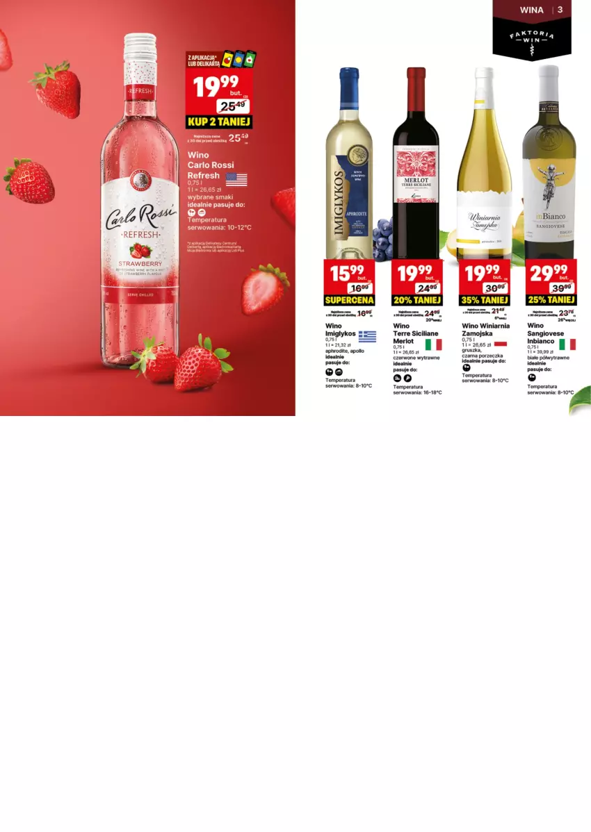 Gazetka promocyjna Delikatesy Centrum - DeliBarek DC29-DC30 - ważna 15.07 do 28.07.2024 - strona 2 - produkty: Merlot, Por, Ser, Sos, Winiarnia Zamojska, Wino