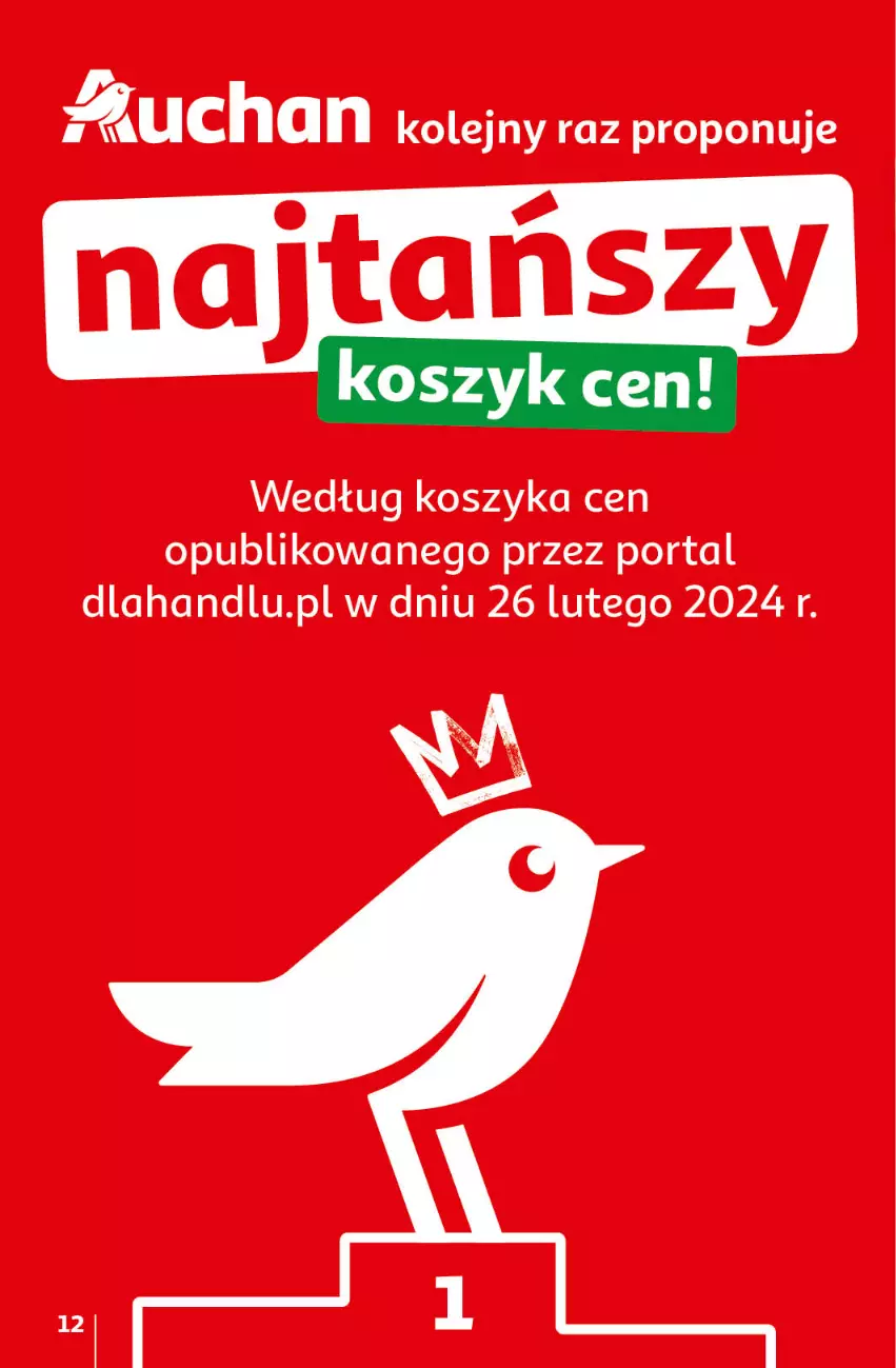 Gazetka promocyjna Auchan - Wielkanoc z najlepszej cenie! Część 2. Hipermarket Auchan - ważna 21.03 do 30.03.2024 - strona 12 - produkty: Kosz, Olej, Por, Portal