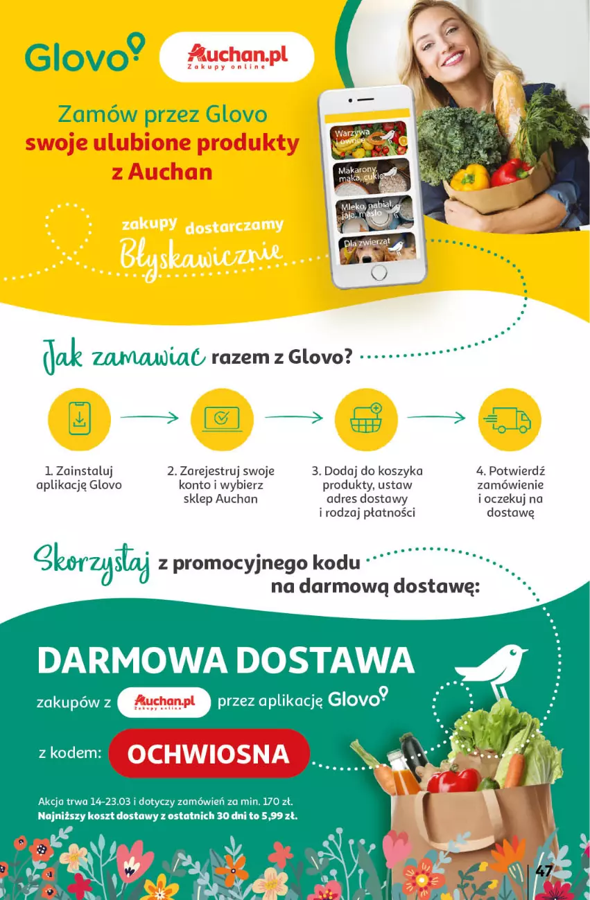 Gazetka promocyjna Auchan - Wielkanoc z najlepszej cenie! Część 2. Hipermarket Auchan - ważna 21.03 do 30.03.2024 - strona 47 - produkty: Dres, Kosz