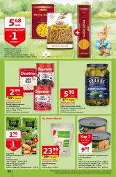 Gazetka promocyjna Auchan - Wielkanoc z najlepszej cenie! Część 2. Hipermarket Auchan - Gazetka - ważna od 30.03 do 30.03.2024 - strona 32 - produkty: Makaron, Dawtona, Krakus, Sos, Ser, Ogórki konserwowe, Ksylitol, Kawa, Przyprawy, Fasola, Tuńczyk, Kamis, Olej, Fa