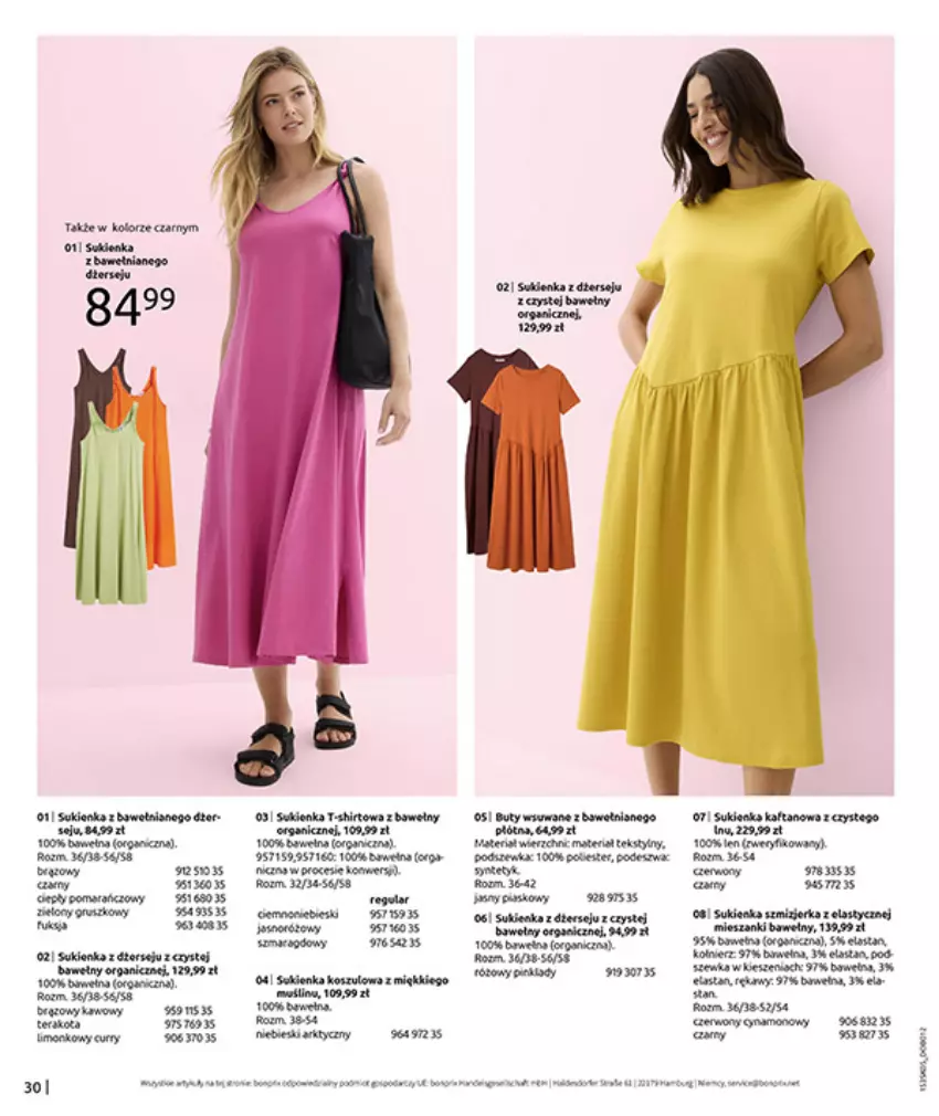 Gazetka promocyjna Bonprix - NIE MASZ W CZYM SIĘ OPALAĆ? - ważna 18.05 do 15.06.2026 - strona 32 - produkty: Buty, Fa, Kawa, LG, Lody, Por, Sok, Sukienka, Tera, Wełna