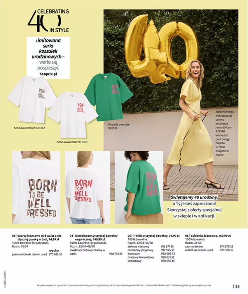Gazetka promocyjna Bonprix - NIE MASZ W CZYM SIĘ OPALAĆ? - ważna 18.05 do 15.06.2026 - strona 37 - produkty: Fa, Koc, Kosz, Koszula, Ser, Sukienka, Szorty, T-shirt