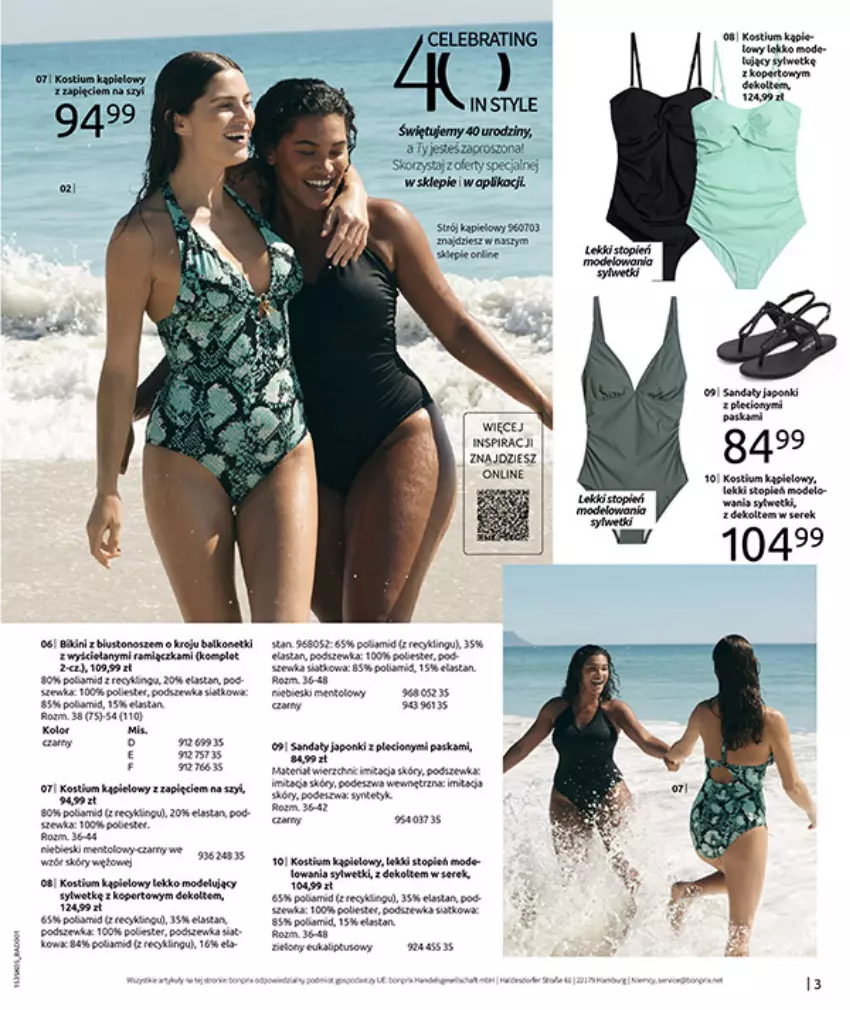 Gazetka promocyjna Bonprix - NIE MASZ W CZYM SIĘ OPALAĆ? - ważna 18.05 do 15.06.2026 - strona 5 - produkty: Fa, Gra, Kostium, Moda, Top