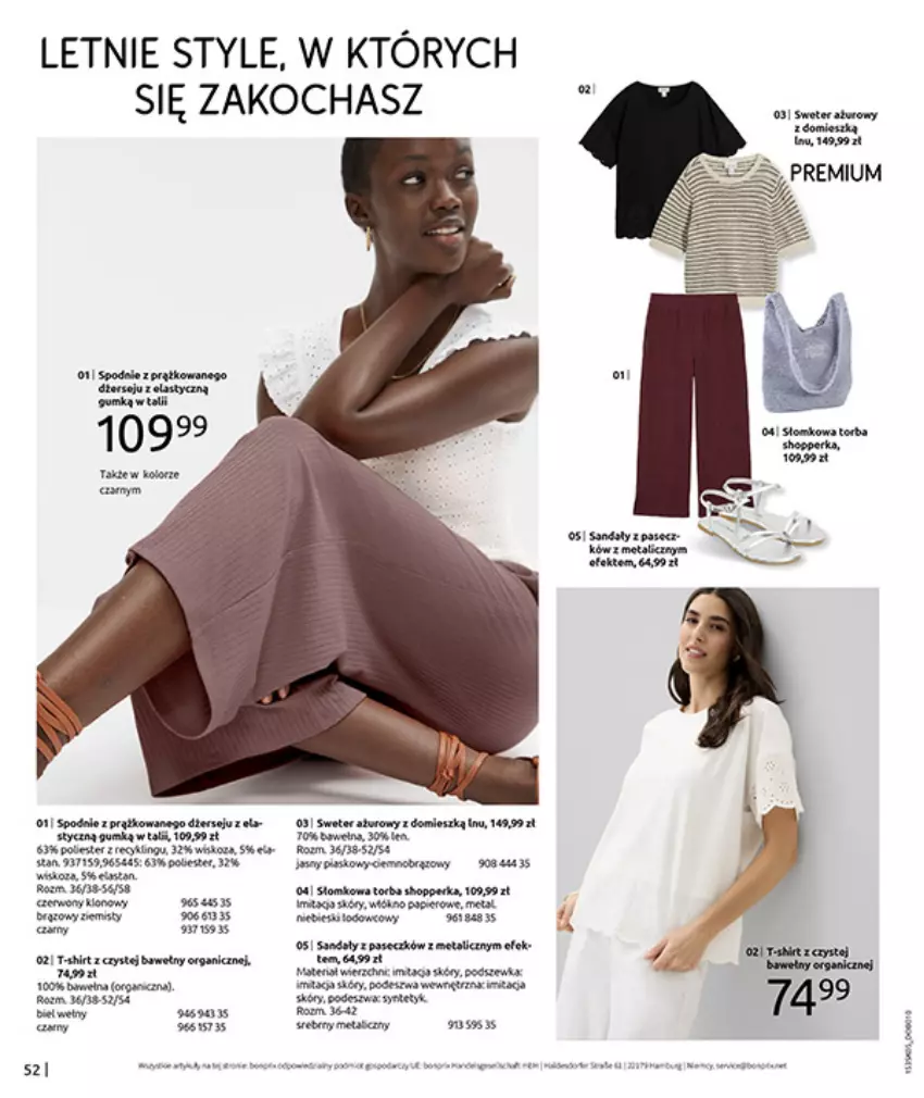 Gazetka promocyjna Bonprix - NIE MASZ W CZYM SIĘ OPALAĆ? - ważna 18.05 do 15.06.2026 - strona 54 - produkty: Fa, Koc, Sandał, Spodnie, Torba