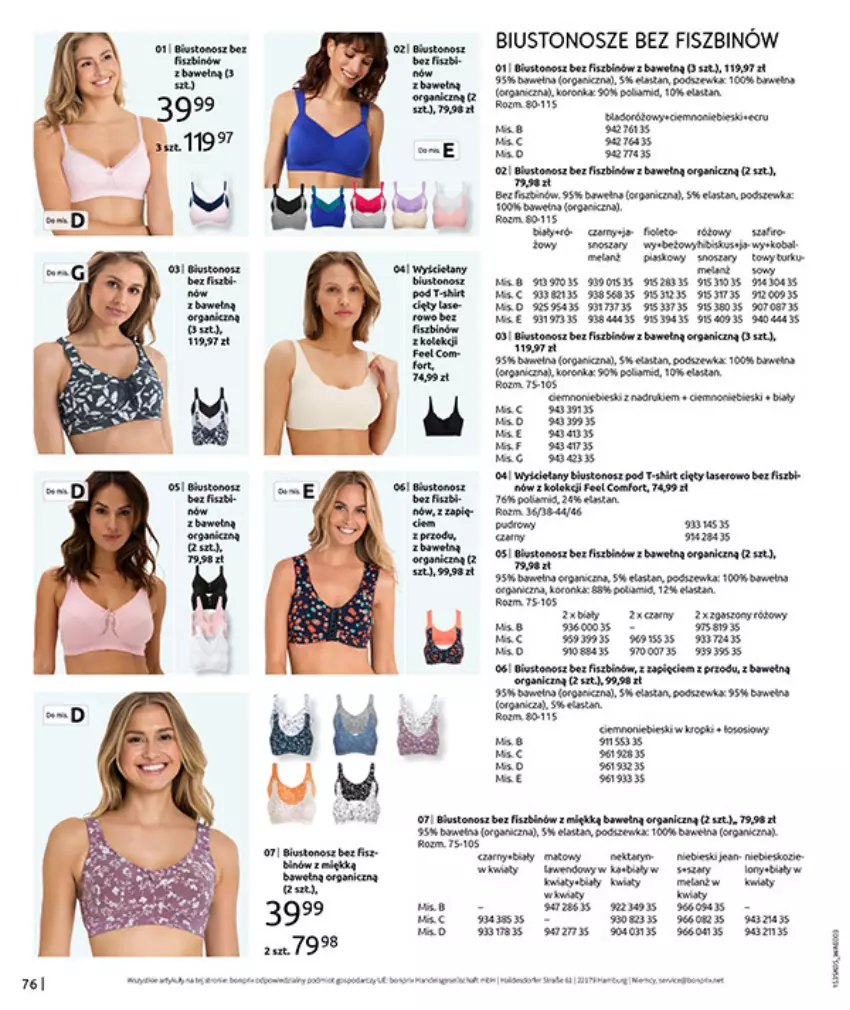 Gazetka promocyjna Bonprix - NIE MASZ W CZYM SIĘ OPALAĆ? - ważna 18.05 do 15.06.2026 - strona 78 - produkty: Biustonosz, Fa, Kawa, Ser