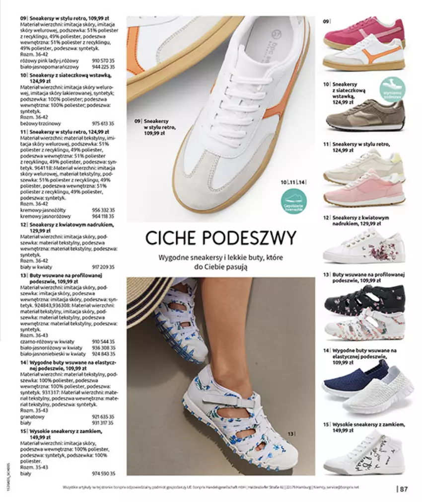 Gazetka promocyjna Bonprix - NIE MASZ W CZYM SIĘ OPALAĆ? - ważna 18.05 do 15.06.2026 - strona 89 - produkty: Anew, Buty, Fa, Gra, Granat, Por, Ser