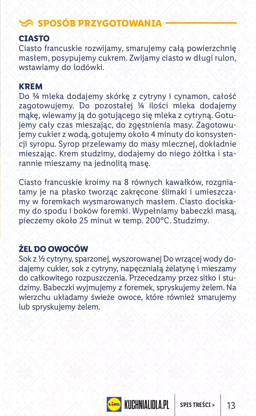 Gazetka promocyjna Lidl - KATALOG SOL&MAR - ważna 28.02 do 05.03.2022 - strona 13 - produkty: Babeczki, Ciasto francuskie, Cukier, Cytryny, Foremki, Kawa, Nuty, Owoce, Piec, Sitko, Sok, Syrop