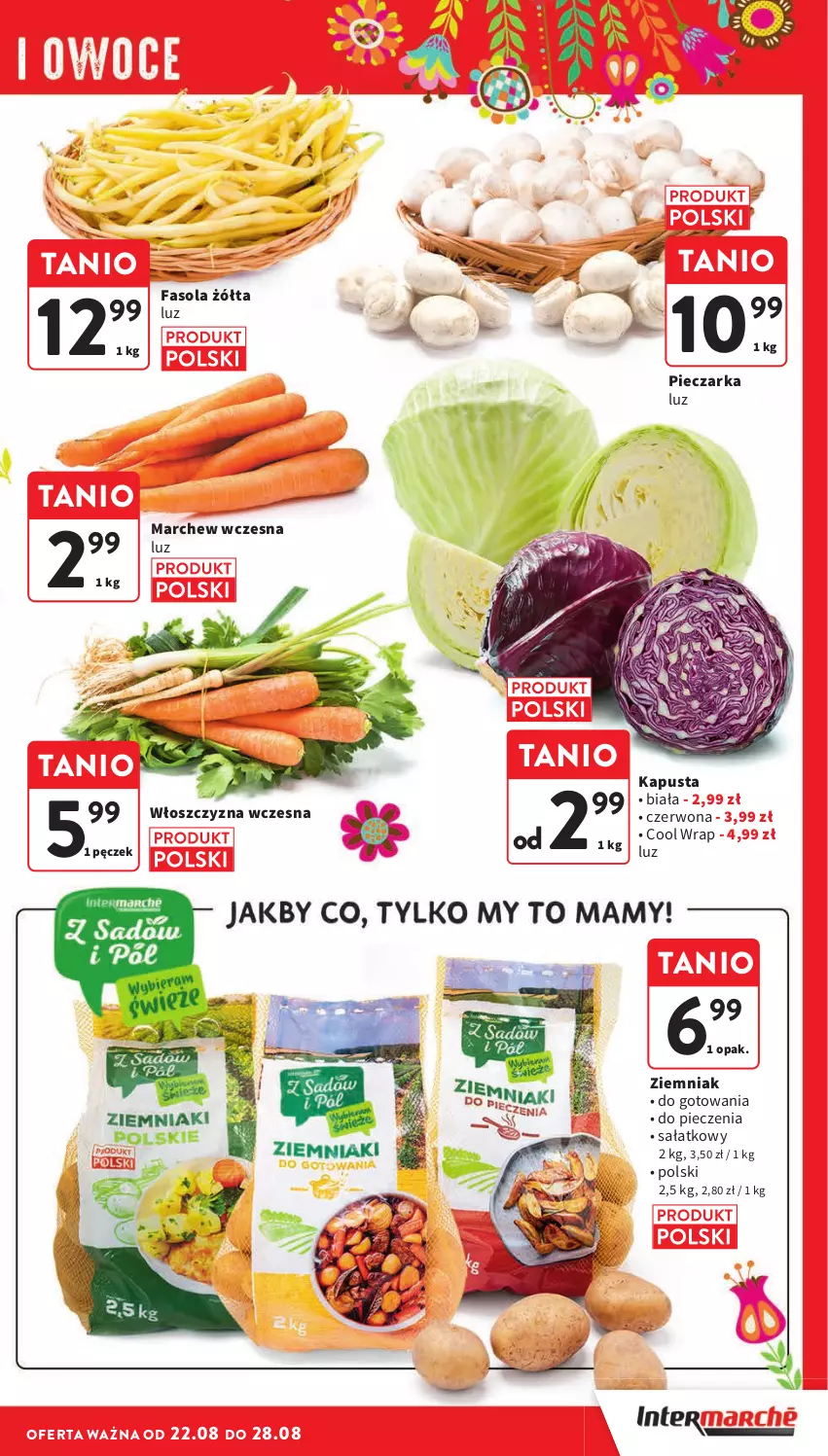 Gazetka promocyjna Intermarche - Gazetka Intermarche - ważna 22.08 do 28.08.2024 - strona 11 - produkty: Fa, Fasola, Piec, Pieczarka, Sałat