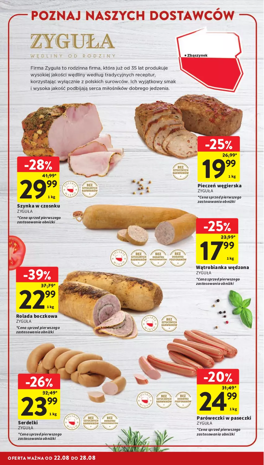 Gazetka promocyjna Intermarche - Gazetka Intermarche - ważna 22.08 do 28.08.2024 - strona 14 - produkty: Bianka, Piec, Rolada, Ser, Serdelki, Szynka