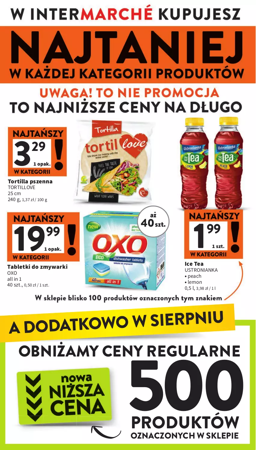 Gazetka promocyjna Intermarche - Gazetka Intermarche - ważna 22.08 do 28.08.2024 - strona 2 - produkty: Ice tea, Tablet, Tabletki do zmywarki, Tortilla, Zmywarki