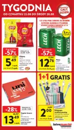 Gazetka promocyjna Intermarche - Gazetka Intermarche - Gazetka - ważna od 28.08 do 28.08.2024 - strona 5 - produkty: Piwo, Ser, Gra, Papier, Długopis, Chipsy, Lech Premium