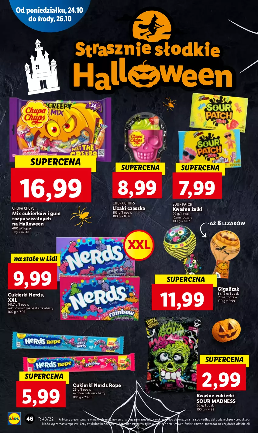 Gazetka promocyjna Lidl - GAZETKA - ważna 24.10 do 26.10.2022 - strona 50 - produkty: Chupa Chups, Cukier, Cukierki, Gra, Lizaki