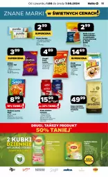 Gazetka promocyjna Netto - Artykuły spożywcze - Gazetka - ważna od 07.08 do 07.08.2024 - strona 11 - produkty: Cheetos, Ryż, Pur, Gra, Kawa ziarnista, Granat, Saga, Chipsy, Dallmayr, Kawa mielona, Kawa, Herbata czarna, Wafle, Lion, Lipton, Sonko, Baton, Danio, Lorenz, Lavazza, Cini Minis, E. Wedel, Herbata, Lay’s, Nestlé