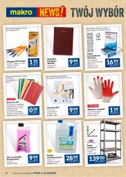 Gazetka promocyjna Makro - Najlepsze oferty - oferta z alkoholem - Gazetka - ważna od 16.10 do 16.10.2023 - strona 14 - produkty: Ser, Gra, BIC, Papier, Długopis, Regał, Rękawice, Biuro, Płyn do chłodnic, Kalendarz