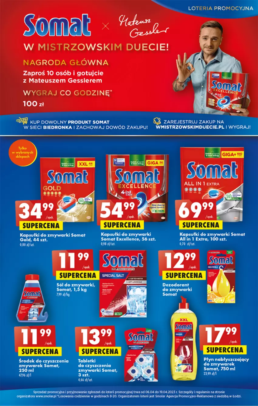 Gazetka promocyjna Biedronka - ważna 06.04 do 12.04.2023 - strona 55 - produkty: Dezodorant, Dron, Gra, Mola, Somat, Somat gold, Zmywarki