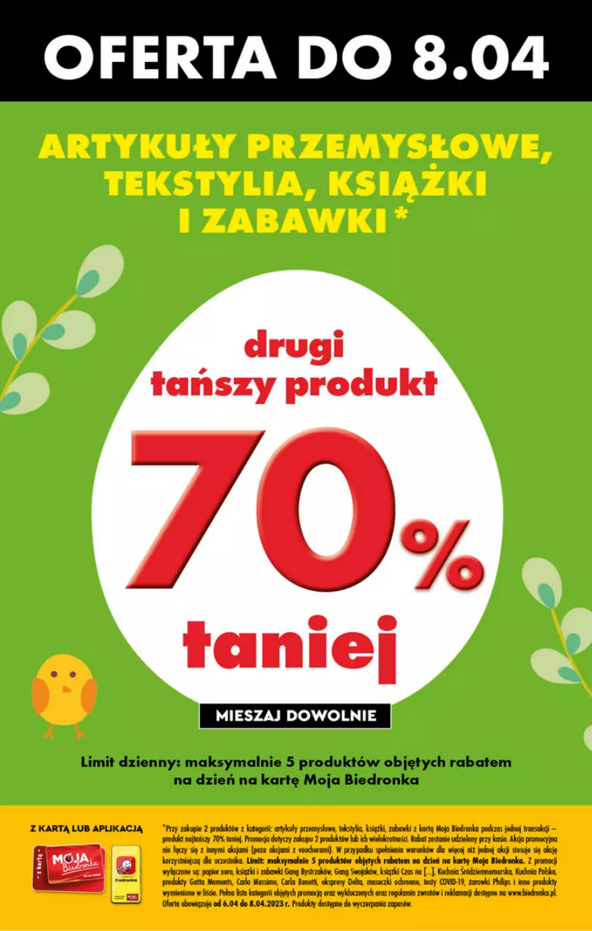 Gazetka promocyjna Biedronka - ważna 06.04 do 12.04.2023 - strona 62 - produkty: Dron, Kuchnia, Moda, Moments, Papier, Philips, Tran