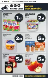 Gazetka promocyjna Netto - Artykuły spożywcze - Gazetka - ważna od 14.02 do 14.02.2024 - strona 2 - produkty: Sok, Ser, Mazdamer, Danone, Jogurt, Parówki, Kisiel, Hamburger, Słodka Chwila, Mlekovita, Dr. Oetker, Sokół, Burger, Morliny, Jabłka, Mleko