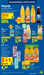 Gazetka promocyjna Lidl - Oferta ważna od 23.02 do 25.02 - Gazetka - ważna od 25.02 do 25.02.2026 - strona 37 - produkty: Sok, Gra, Napój energetyczny, Kiwi, Napoje, Sok jabłkowy, Tiger, Napój gazowany, Tymbark, Napój, Nektar, Imbir, Hortex