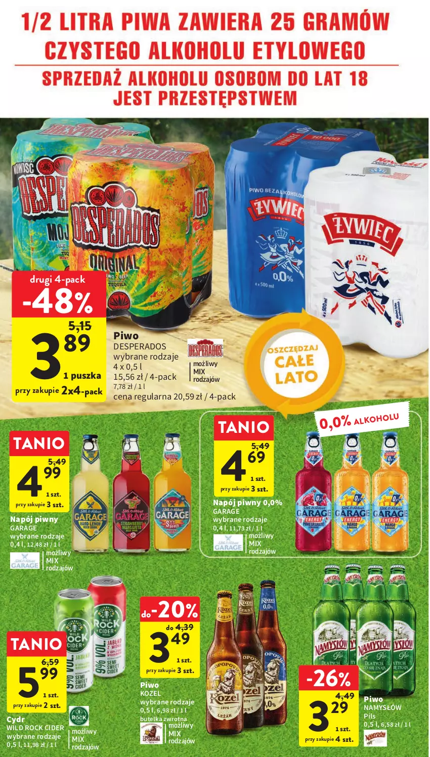 Gazetka promocyjna Intermarche - Gazetka Intermarche - ważna 06.06 do 14.06.2023 - strona 12 - produkty: Desperados, Kozel, Namysłów, Napój, Piwo