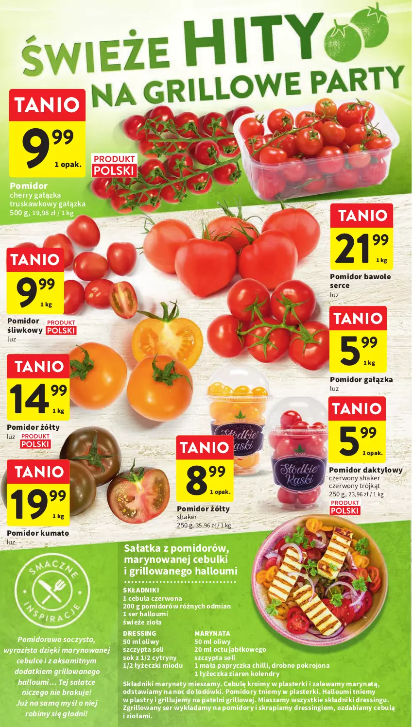 Gazetka promocyjna Intermarche - Gazetka Intermarche - ważna 06.06 do 14.06.2023 - strona 4 - produkty: Aksam, Cebula, Cebula czerwona, Cytryny, Dres, Grill, Plasterki, Pomidory, Sałat, Sałatka, Ser, Sok