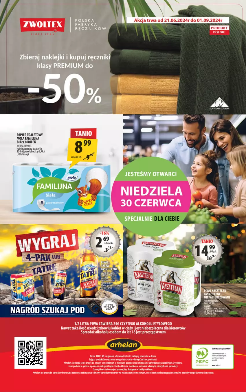 Gazetka promocyjna Arhelan - Gazetka - ważna 28.06 do 07.07.2024 - strona 20 - produkty: Fa, Mola, Papier, Papier toaletowy