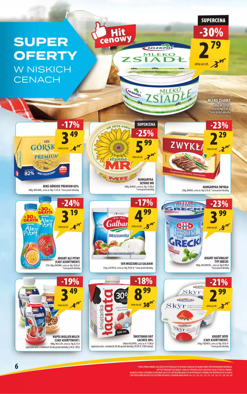 Gazetka promocyjna Arhelan - Gazetka - ważna 28.06 do 07.07.2024 - strona 6 - produkty: AEG, Fa, Galbani, Jogurt, Jogurt naturalny, Margaryna, Mleko, Mlekovita, Mozzarella, Napój, Rum, Ser, Słynne