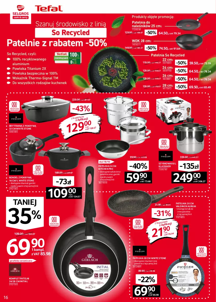 Gazetka promocyjna Selgros - Oferta przemysłowa - ważna 16.09 do 29.09.2021 - strona 16 - produkty: Fa, Patelnia, Pokrywa, Rondel, Rum, Szybkowar