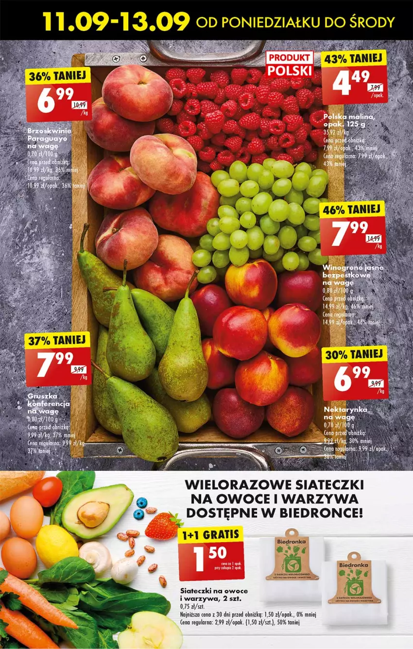 Gazetka promocyjna Biedronka - Od poniedzialku - ważna 11.09 do 16.09.2023 - strona 17 - produkty: Dron, Owoce, Warzywa