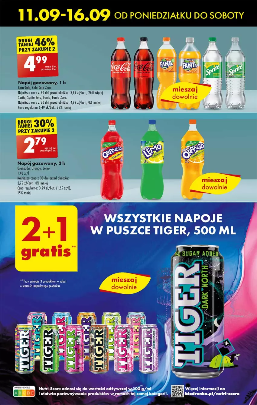 Gazetka promocyjna Biedronka - Od poniedzialku - ważna 11.09 do 16.09.2023 - strona 37 - produkty: Coca-Cola, Fa, Fanta, Napój, Napój gazowany, Oranżada, Sprite