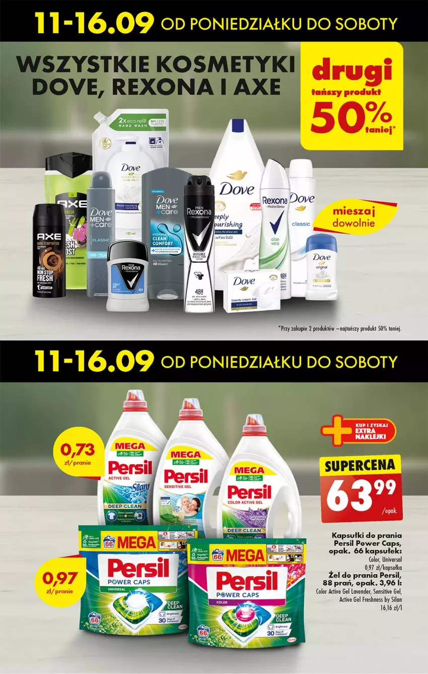 Gazetka promocyjna Biedronka - Od poniedzialku - ważna 11.09 do 16.09.2023 - strona 48 - produkty: Dove, Fa, Kapsułki do prania, Persil, Rexona, Silan