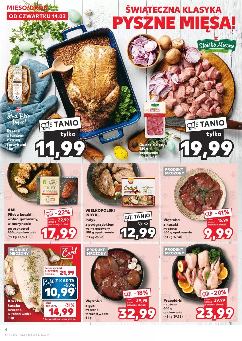 Gazetka promocyjna Kaufland - Kaufland - ważna 14.03 do 30.03.2024 - strona 4 - produkty: Drób, Fa, Kaczka, Mięso, Podgrzybki, Tusz