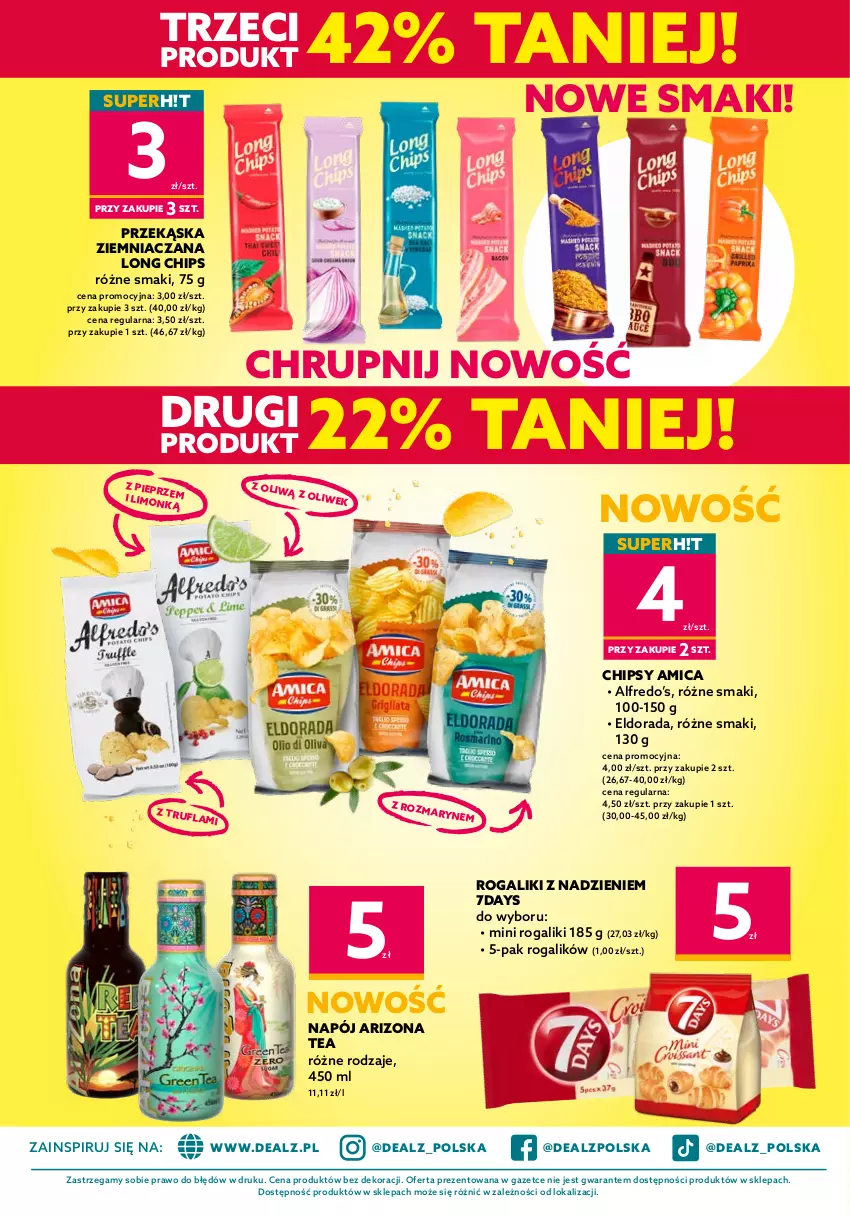 Gazetka promocyjna Dealz - NOWA GAZETKADEALMAGEDON! ATAK NISKICH CEN! - ważna 21.09 do 04.10.2022 - strona 14 - produkty: Amica, Chipsy, Napój, Rogal