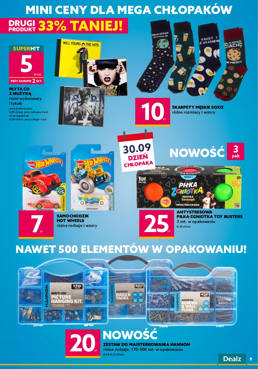 Gazetka promocyjna Dealz - NOWA GAZETKADEALMAGEDON! ATAK NISKICH CEN! - ważna 21.09 do 04.10.2022 - strona 9 - produkty: Chodzik, HiPP, Hot Wheels, Karp, Kinder, LG, Merci, Napój, Płyta