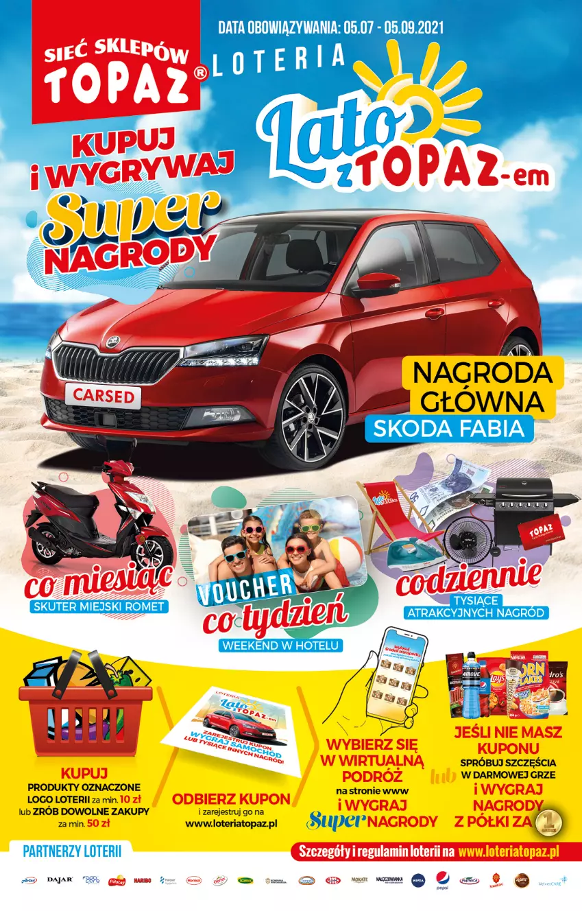 Gazetka promocyjna Topaz - Gazetka - ważna 19.08 do 25.08.2021 - strona 2 - produkty: Gra, Haribo, Top