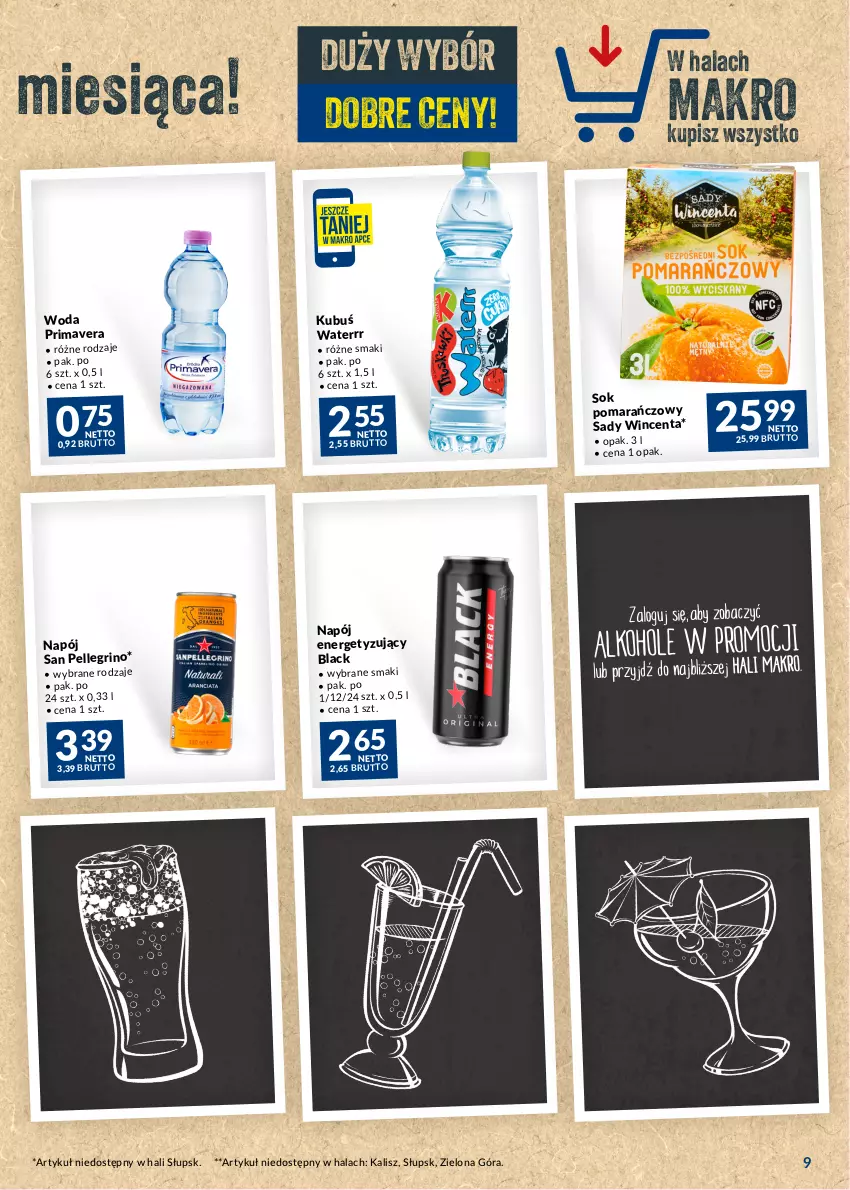 Gazetka promocyjna Makro - Najlepsze oferty - ważna 02.05 do 29.05.2023 - strona 9 - produkty: Kubuś, Kubuś Waterrr, Lack, Napój, Prima, Primavera, Sok, Woda